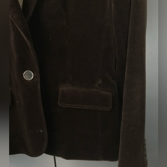 🚨FINAL SALE🚨 J. Crew Single Button Deep Brown Velvet Blazer - Picture 7 of 12